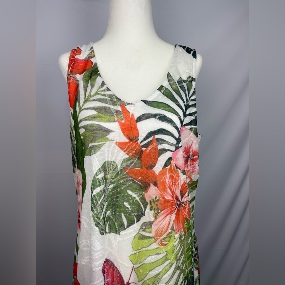 Cativa Exotic print sleeveless dress women’s size M - Picture 3 of 16